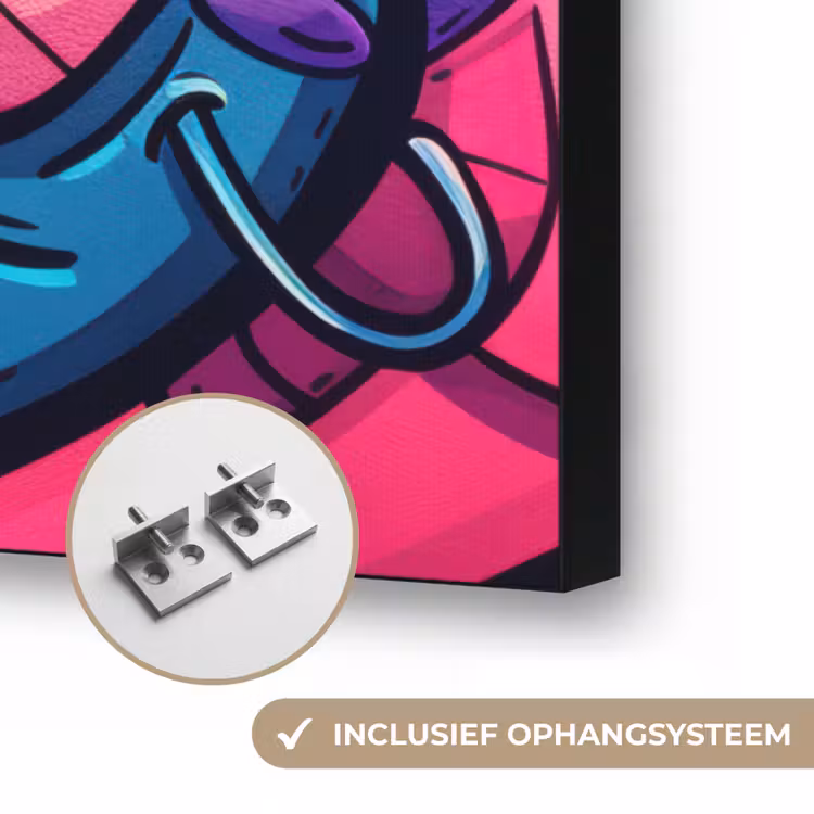 Art Frame - Abstract - Neon - Design - Kleurrijk - Graffiti — 6
