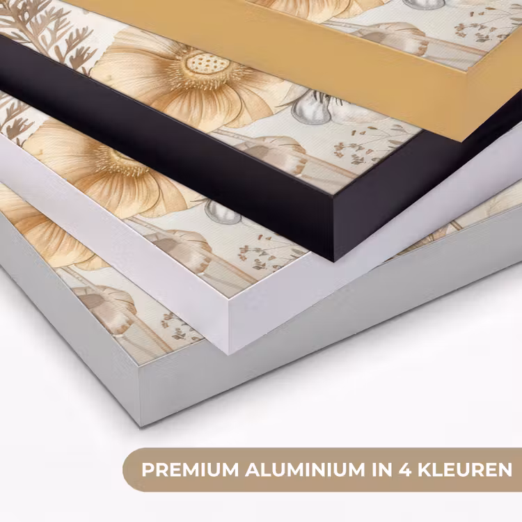 Art Frame - Bloemen - Beige - Natuur - Illustratie — 2
