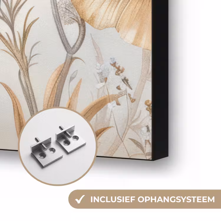 Art Frame - Bloemen - Beige - Natuur - Illustratie — 6