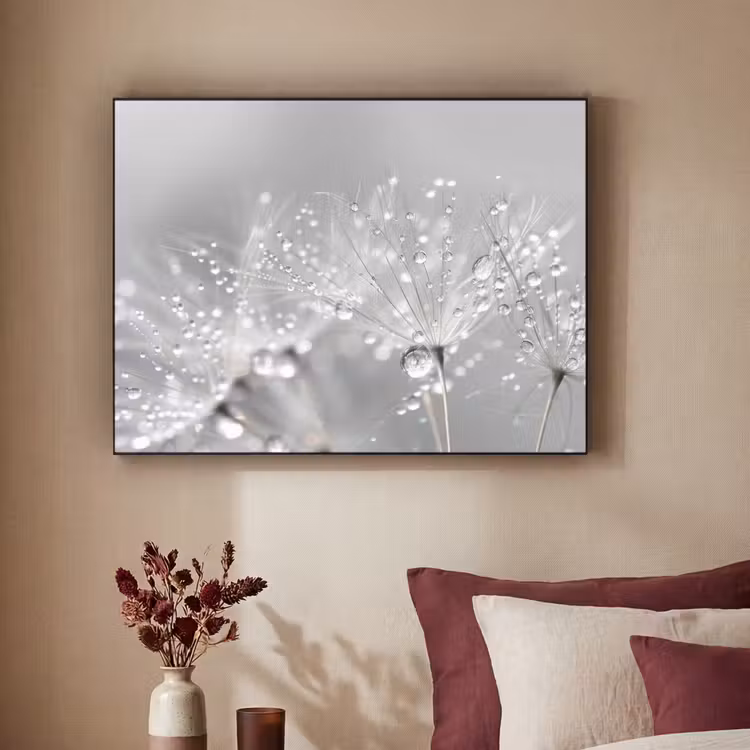 Art Frame - Paardenbloem - Waterdruppels - Stilleven - Modern — 3
