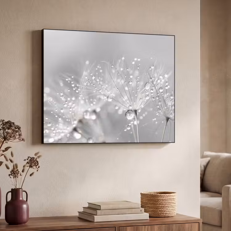 Art Frame - Paardenbloem - Waterdruppels - Stilleven - Modern — 7