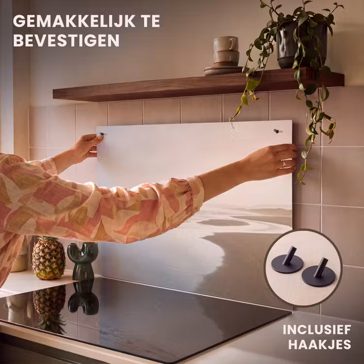 Inductie beschermer en spatscherm (2in1) - Kustlijn - Strand - Oceaan — 7