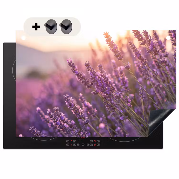 Inductie beschermer en spatscherm (2in1) - Lavendel - Paars - Zonlicht