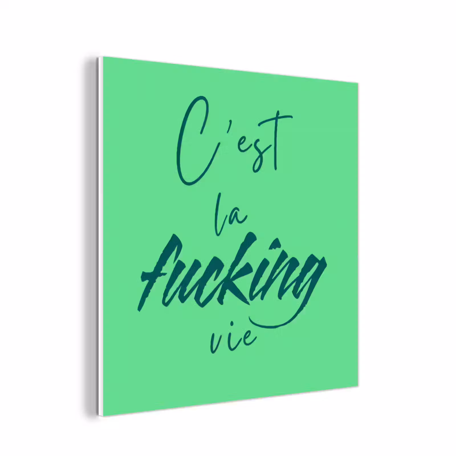 Forex - c'est la fucking vie - Groen - Penseelstijl — 1