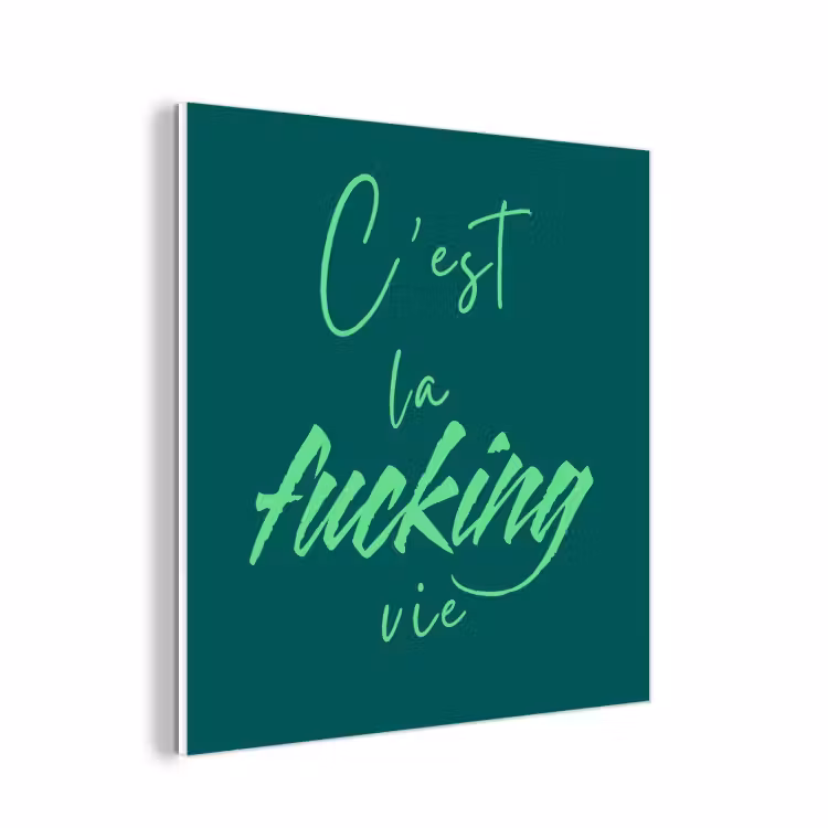 Forex - c'est la fucking vie - Groen - Handgeschreven — 1
