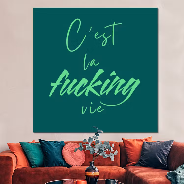 Forex - c'est la fucking vie - Groen - Handgeschreven — 3