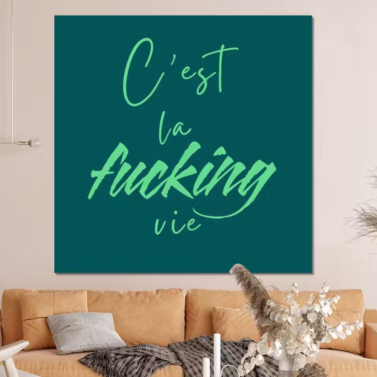 Forex - c'est la fucking vie - Groen - Handgeschreven — 4