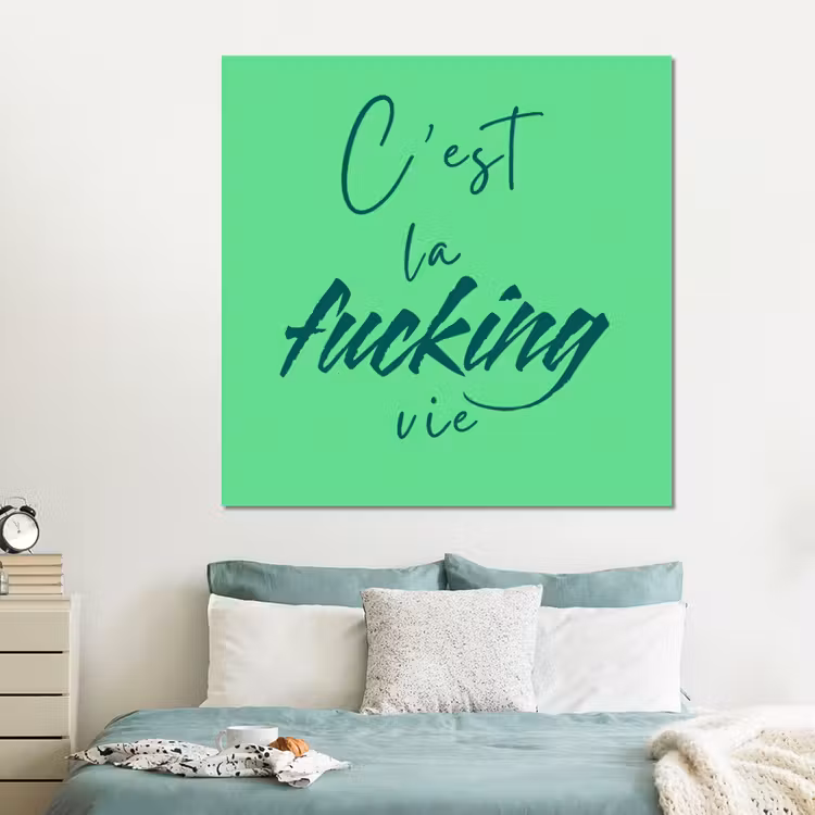 Forex - c'est la fucking vie - Groen - Penseelstijl — 2