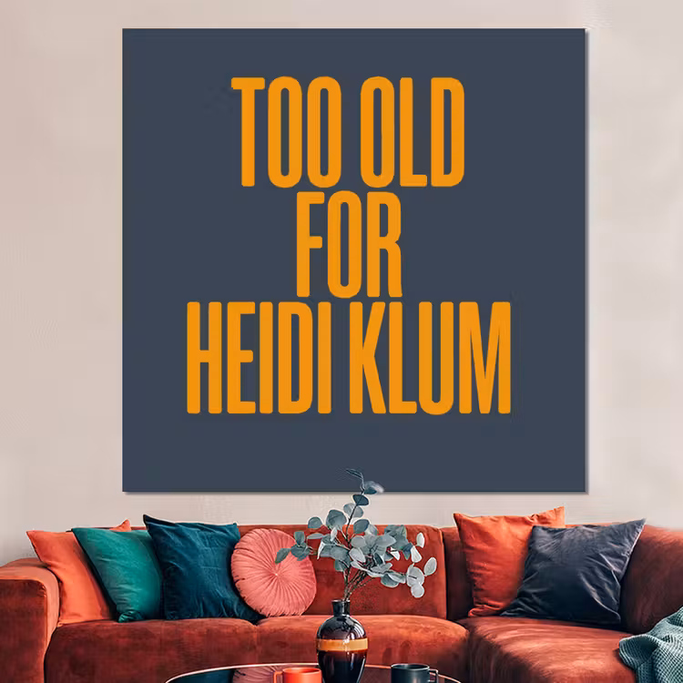 Forex - Too old for heidi klum - Geel - Blauw — 3