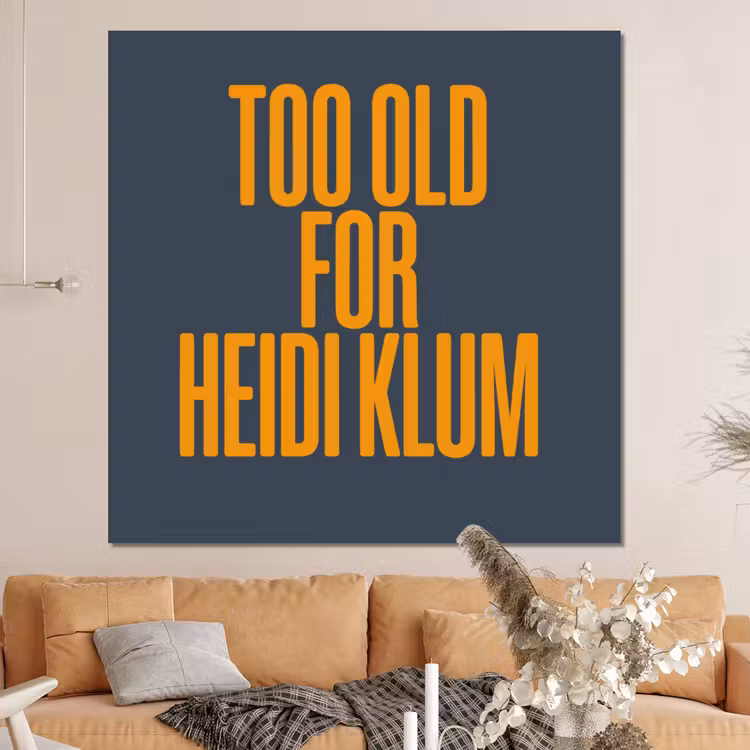 Forex - Too old for heidi klum - Geel - Blauw — 4