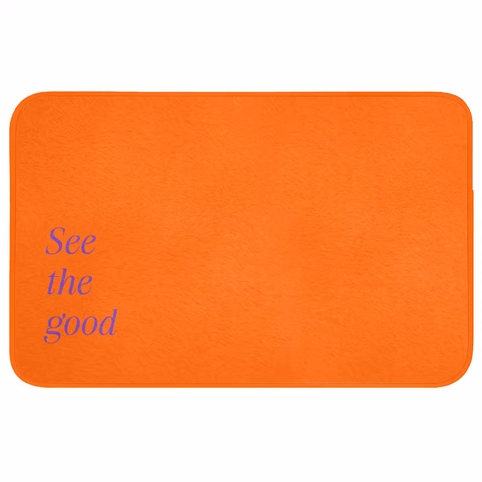 Badmat - See te good - Paars - Oranje — 1