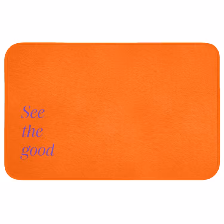 Badmat - See te good - Paars - Oranje — 1