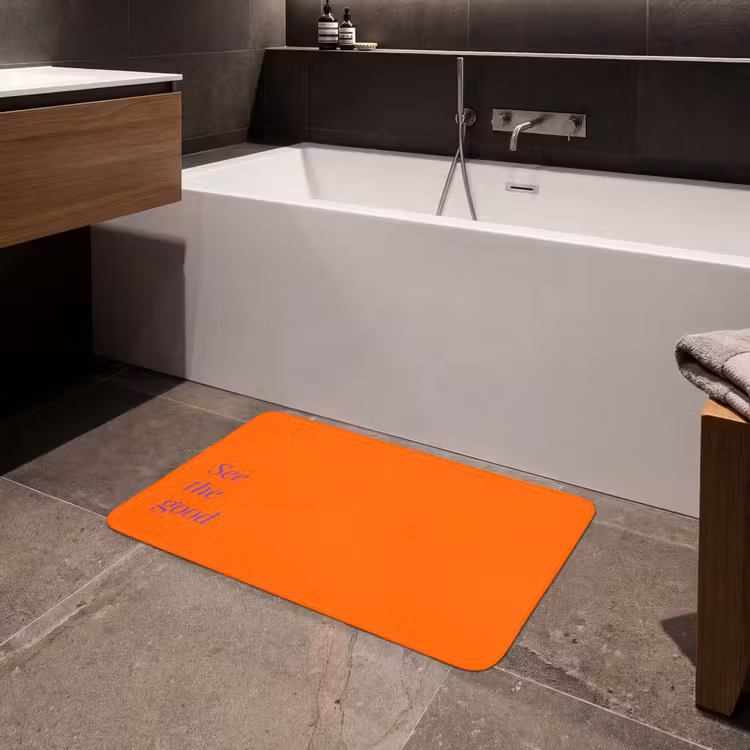 Badmat - See te good - Paars - Oranje — 4