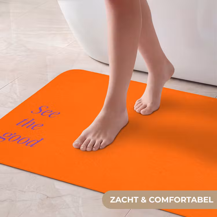 Badmat - See te good - Paars - Oranje — 5