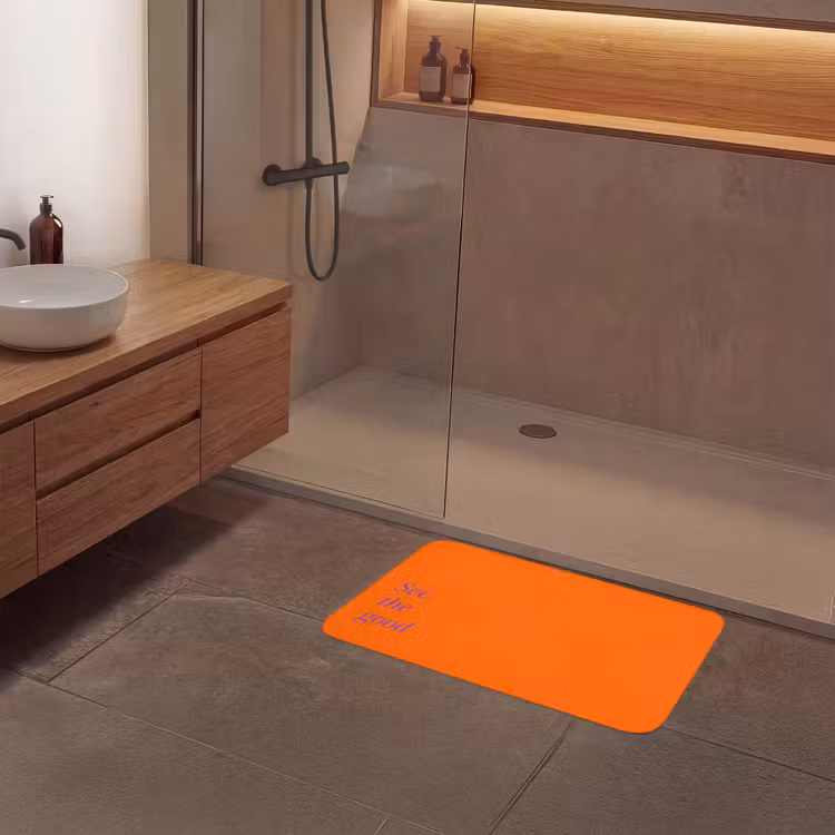 Badmat - See te good - Paars - Oranje — 6