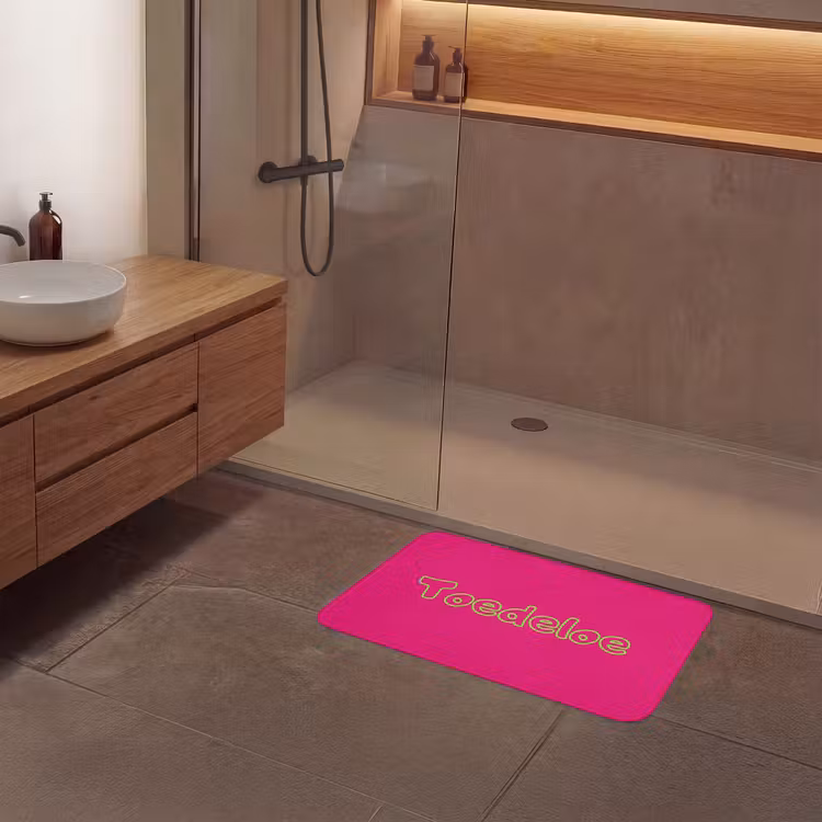 Badmat - Toedeloe - Groen - Roze — 6