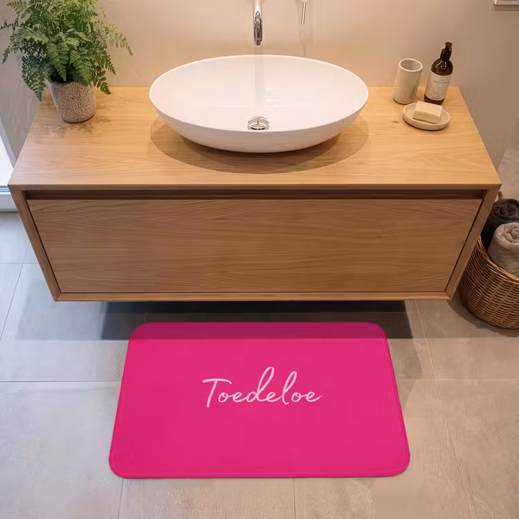 Badmat - Toedeloe - Roze — 2