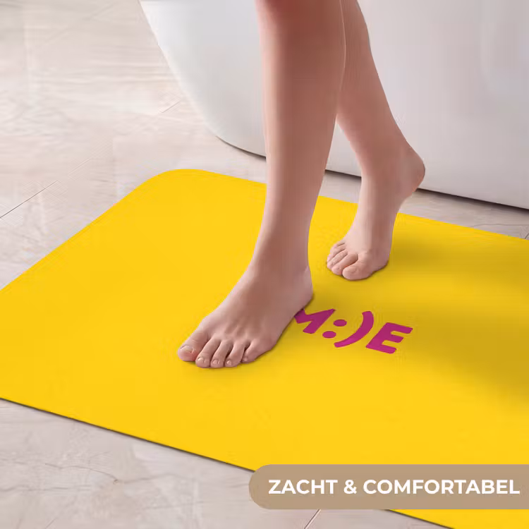 Badmat - Smile - Roze - Geel — 5