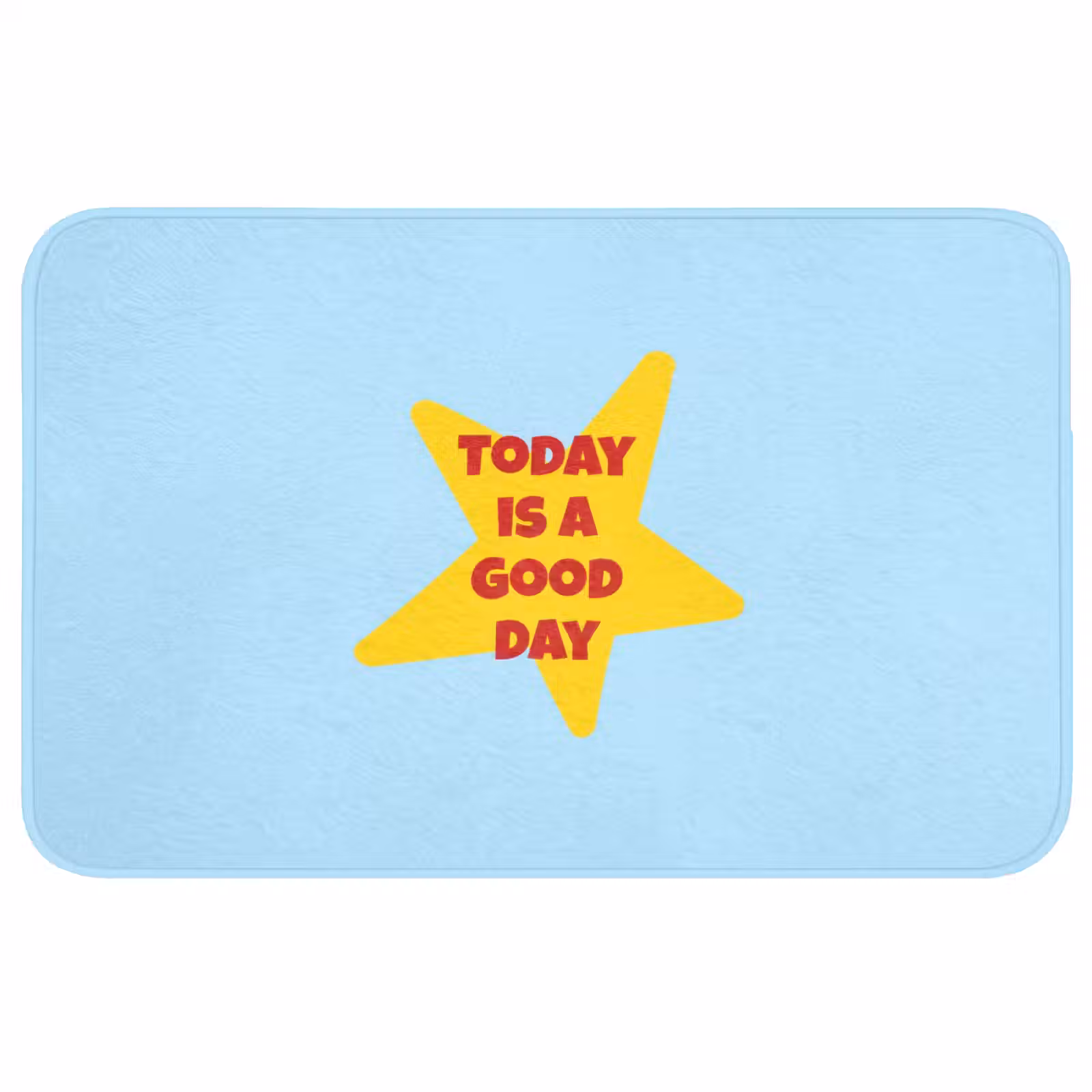 Badmat - Ster - Today is a good day - Blauw — 1