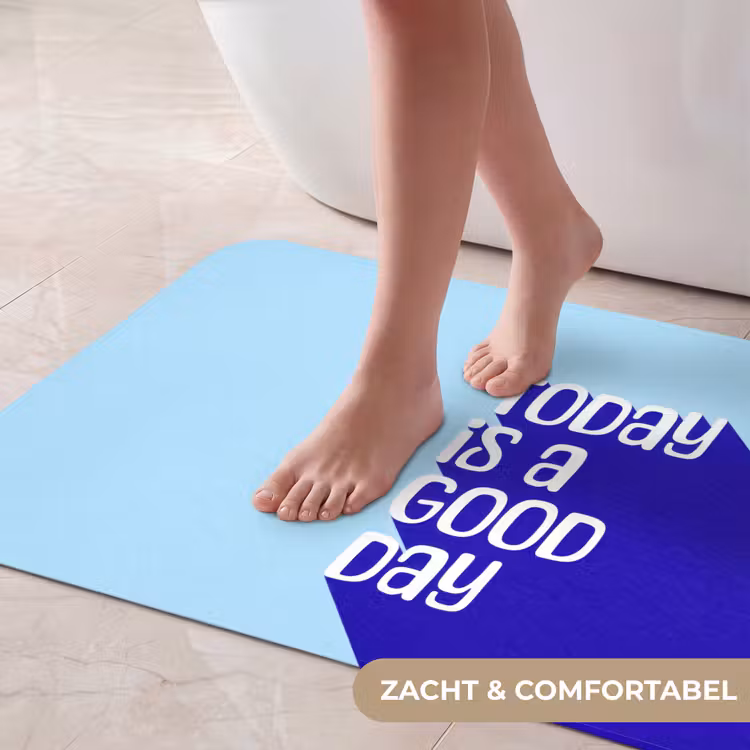 Badmat - Today is a good day - Blauw - Schaduw — 5