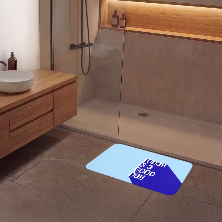 Badmat - Today is a good day - Blauw - Schaduw — 6