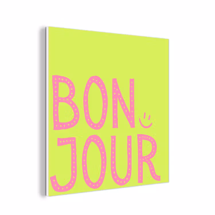 Forex - Groen - Smiley - Bonjour - Roze — 1