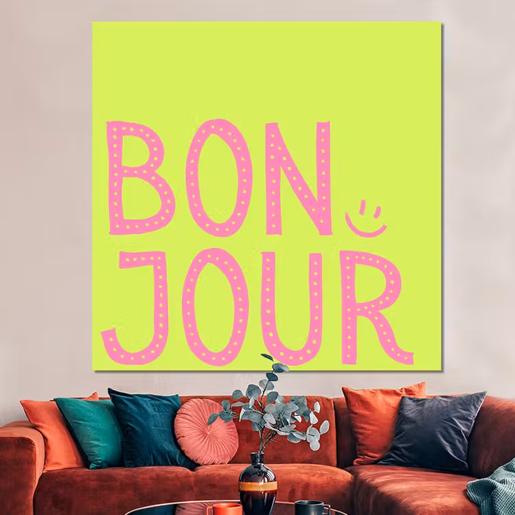 Forex - Groen - Smiley - Bonjour - Roze — 3