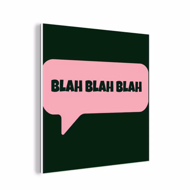 Forex - Tekstwolk - BLAH BLAH BLAH - Roze — 1