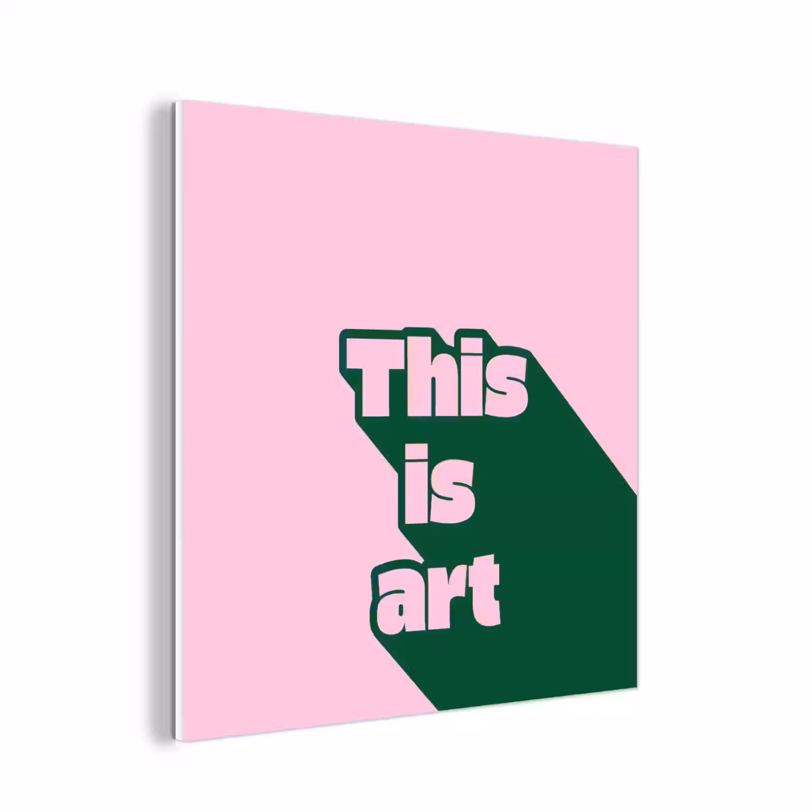 Forex - Groen - Tekst - This is art - Roze — 1
