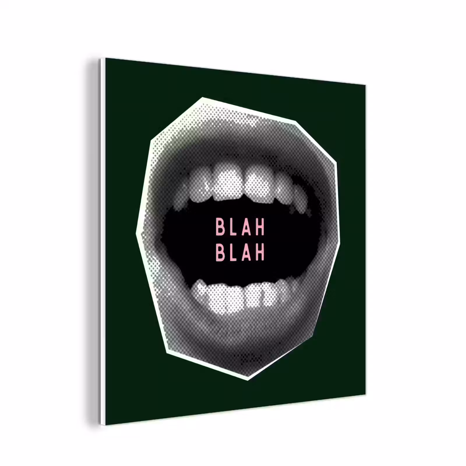 Forex - Mond - Groen - Illustratie - BLAH BLAH — 1