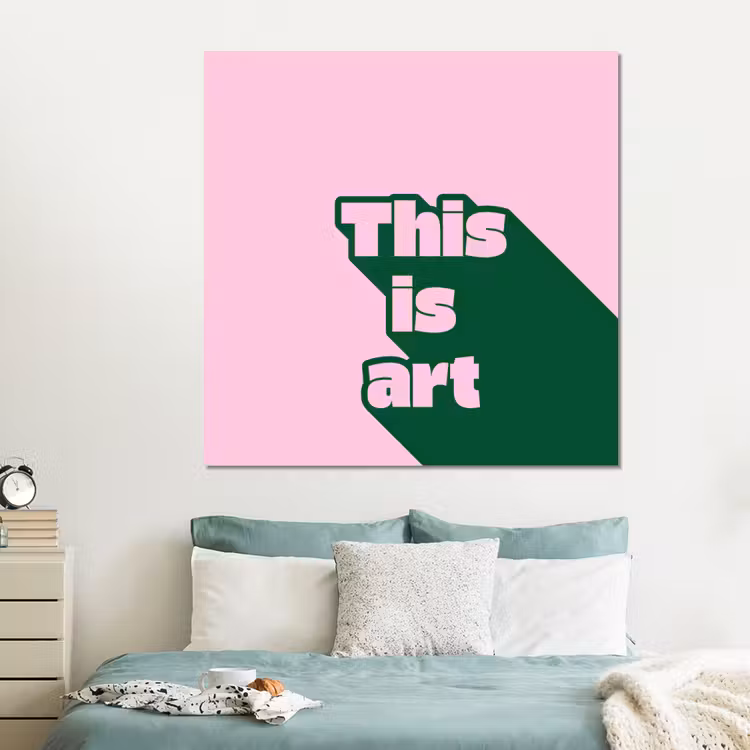 Forex - Groen - Tekst - This is art - Roze — 2