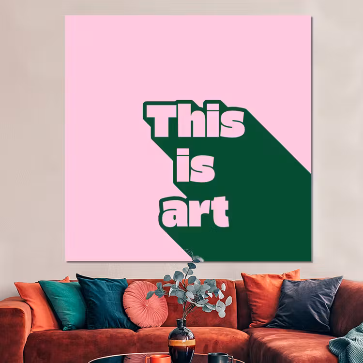 Forex - Groen - Tekst - This is art - Roze — 3