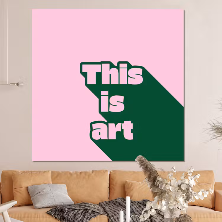 Forex - Groen - Tekst - This is art - Roze — 4