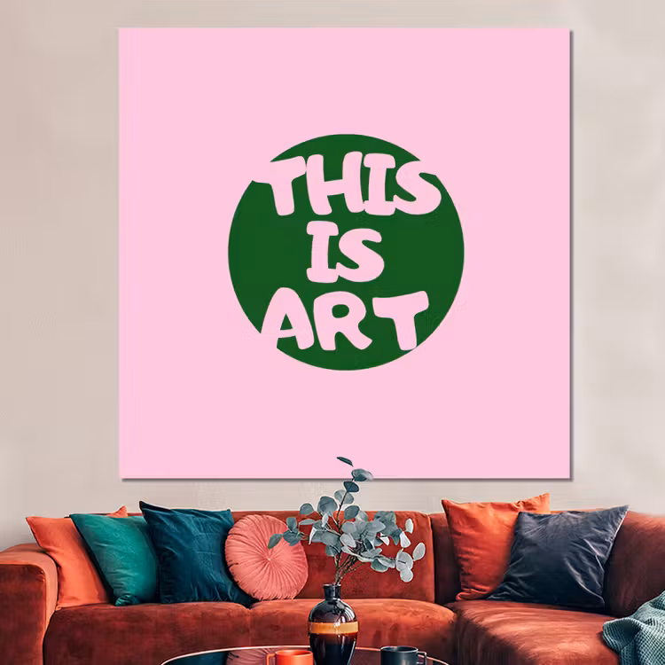 Forex - This is art - Tekst - Cirkel - Groen — 3