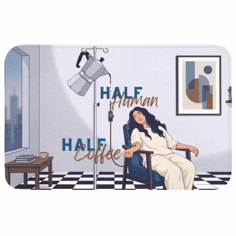 Badmat - Half human, Half Coffee - Infuus - Koffie — 1