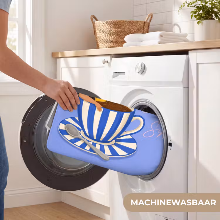 Badmat - Mok - Koffie - Vrouw - Paars — 7