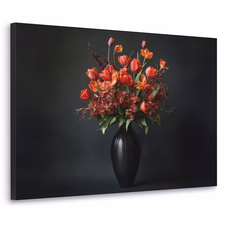 Art Frame - Boeket - Tulpen - Vaas - Rood — 1