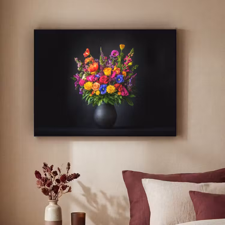 Art Frame - Felgekleurd - Bloemen - Vaas — 3