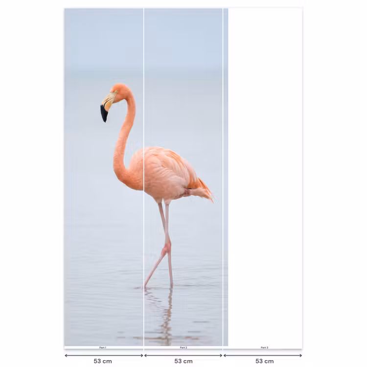 Behang - Flamingo - Zee - Roze — 6