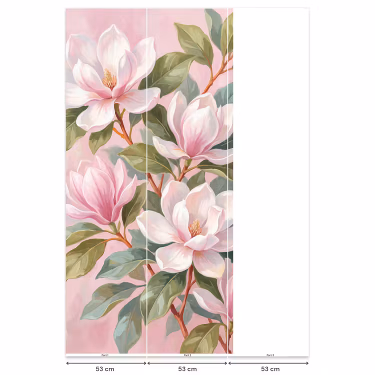 Behang - Magnolia's - Patroon - Roze — 6