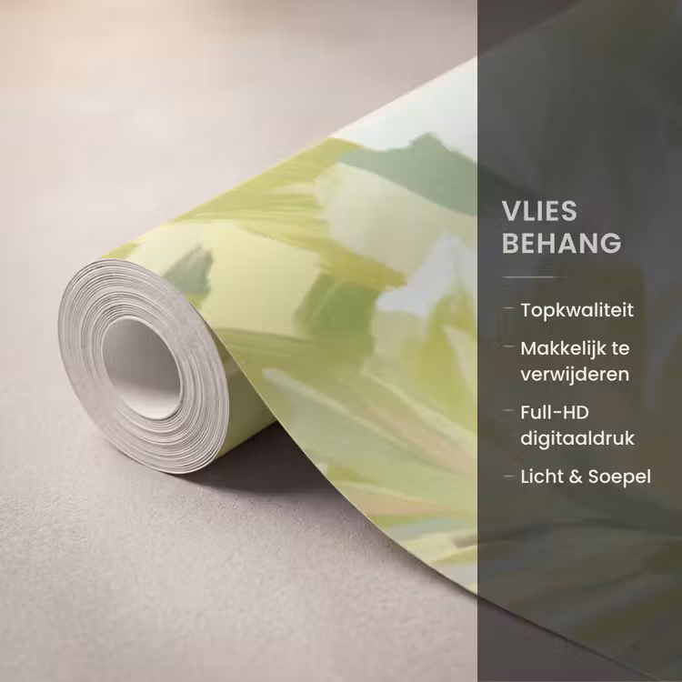 Behang - Papagaai - Hibiscusbloemen - Kleurrijk — 3