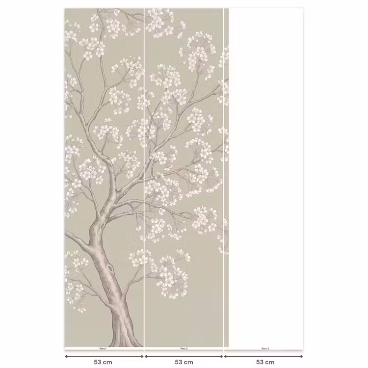 Behang - Sereen - Bloesem - Wit — 6