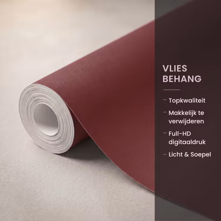 Behang - Burnt - Mahogany - Rood — 3