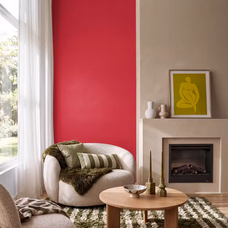 Behang - Crimson - Velvet - Rood — 1