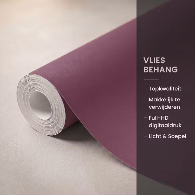 Behang - Deep - Plum - Paars — 3