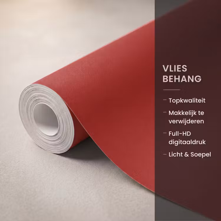 Behang - Oxblood - Maroon - Rood — 3