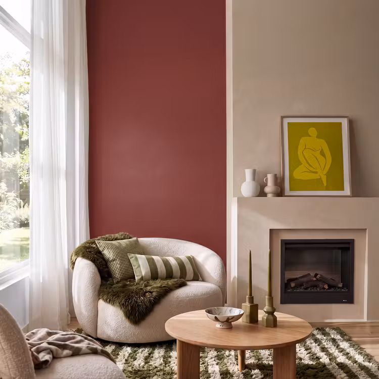 Behang - Rustic - Terracotta - Rood — 1