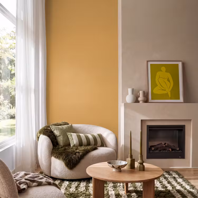 Behang - Autumn - Mustard - Geel — 1