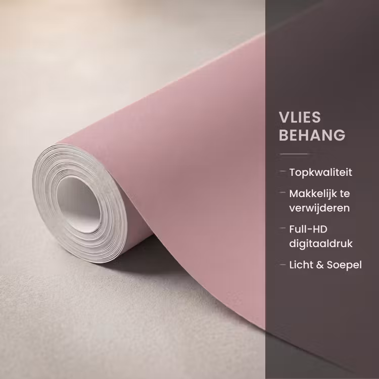Behang - Dusty - Rose - Roze — 3