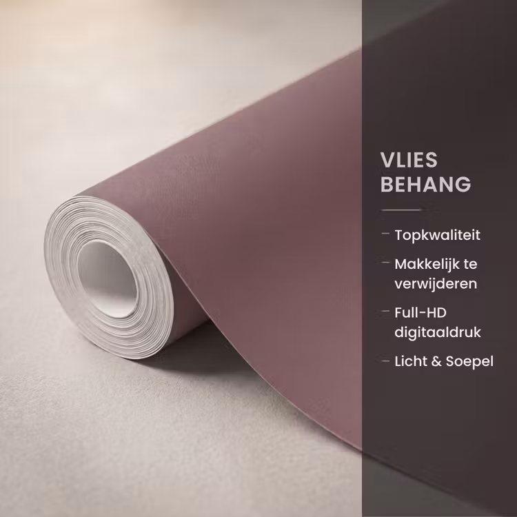 Behang - Velvet - Merlot - Rood — 3